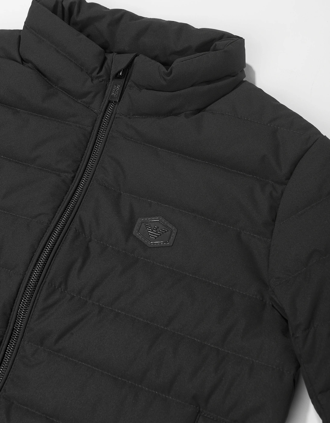 Boys Down Puffer Jacket in Black