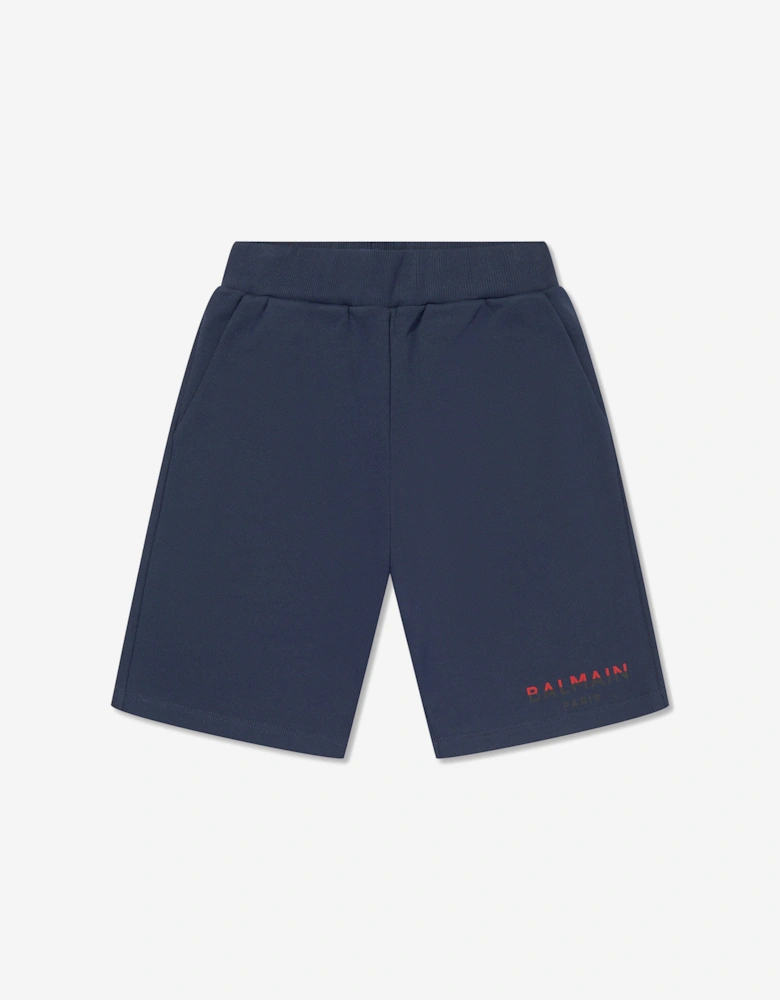 Boys Logo Jersey Shorts in Blue