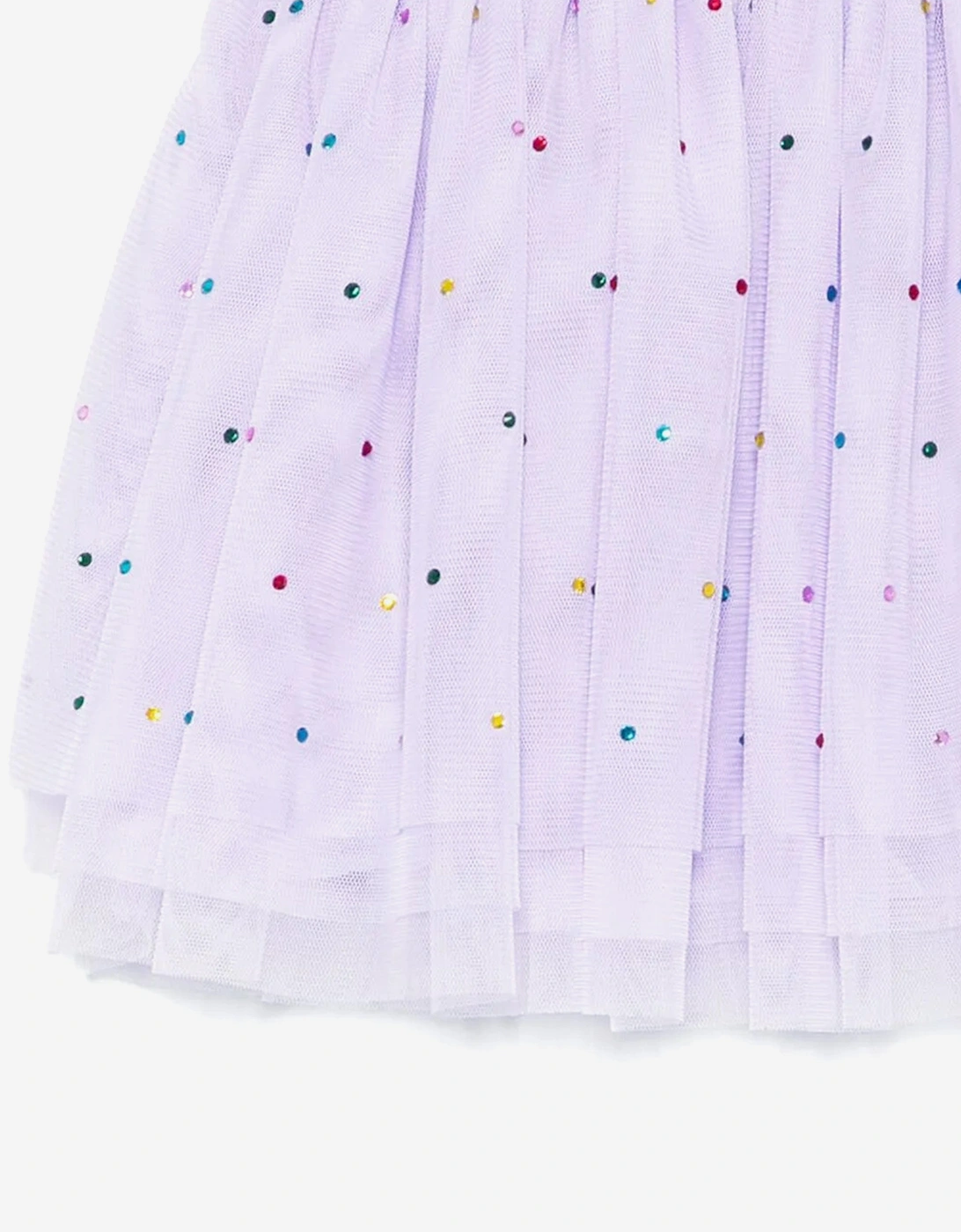 Girls Diamante Tulle Skirt in Purple