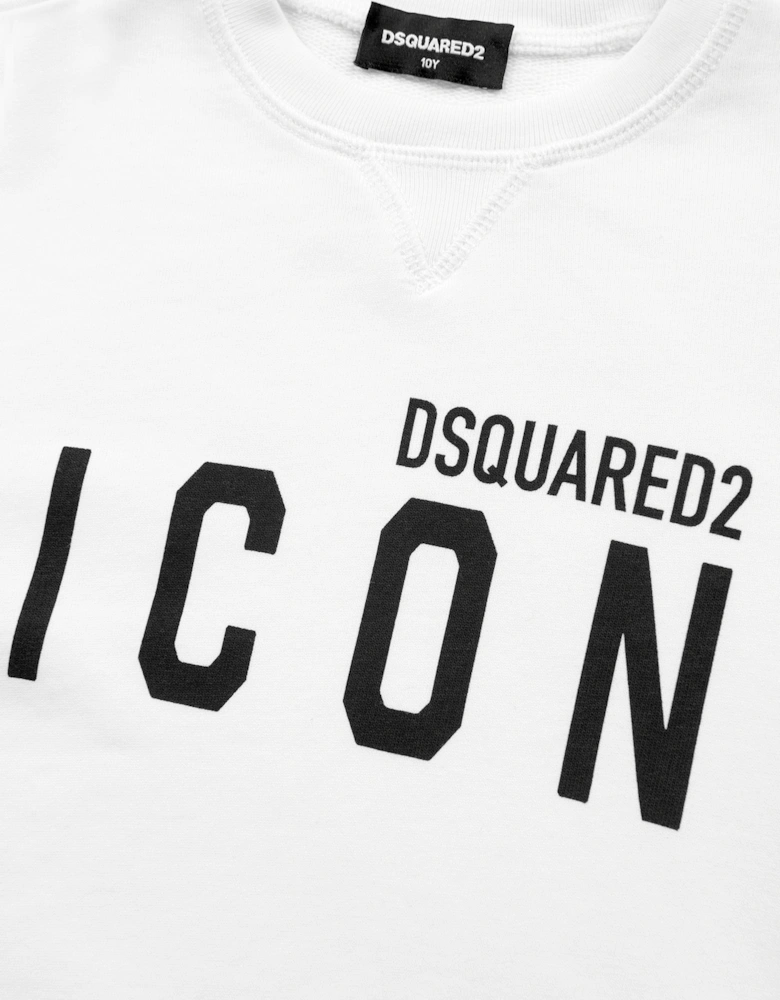 Kids Icon Sweatshirt in White