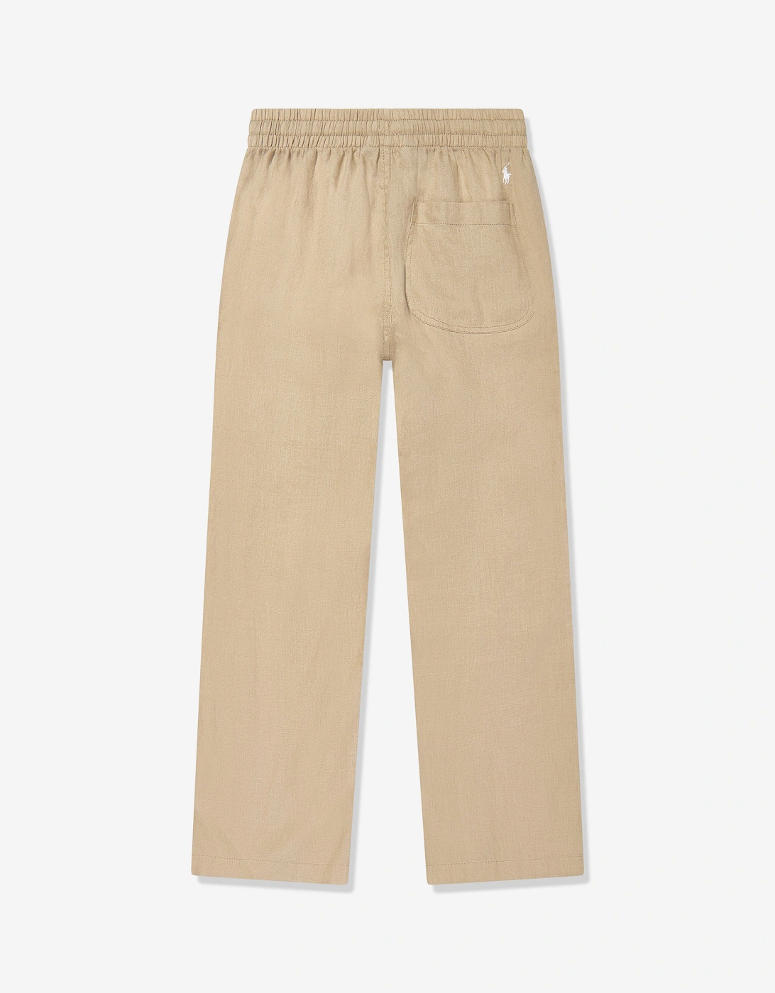 Boys Linen Trousers in Brown