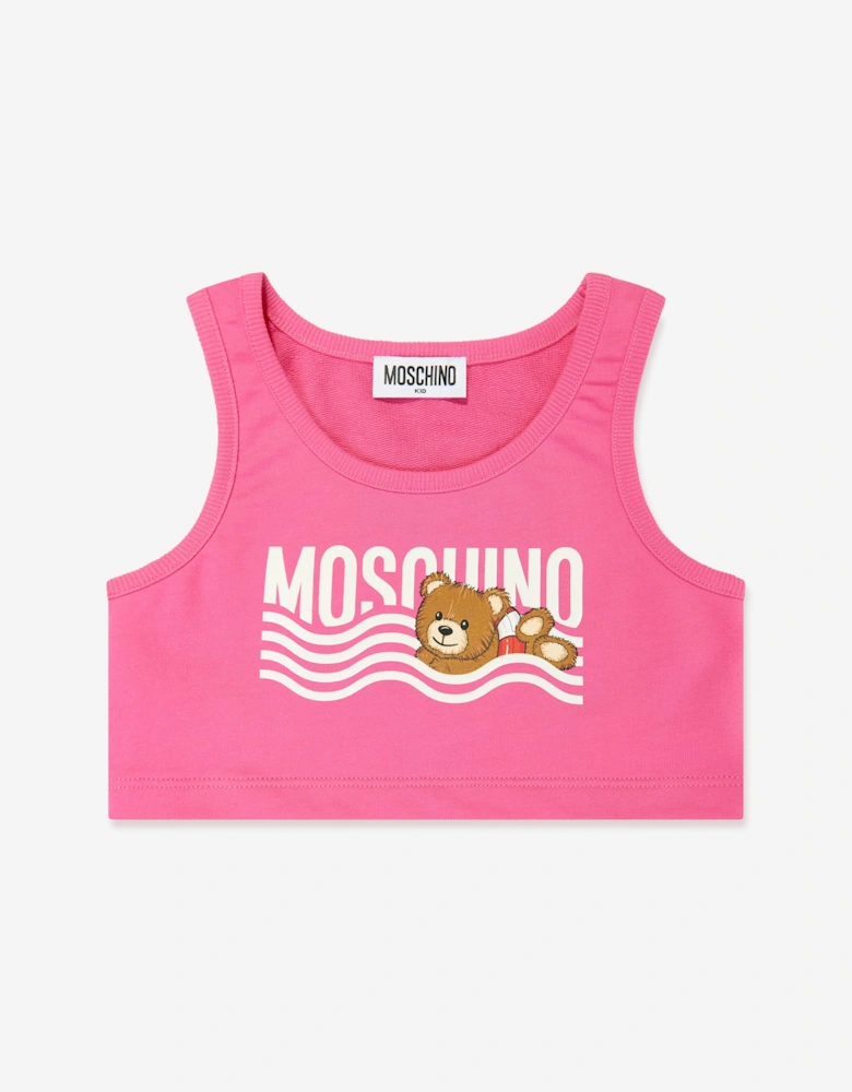 Girls Logo Top and Shorts Set in Pink