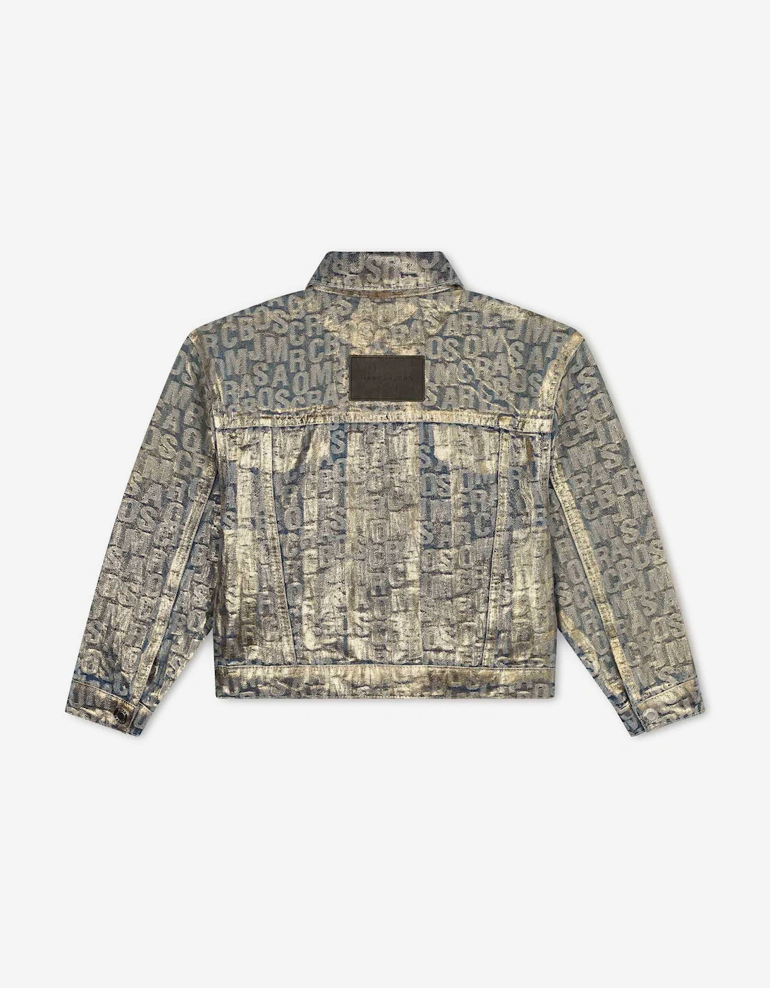 Girls Metallic Effect Denim Jacket in Gold