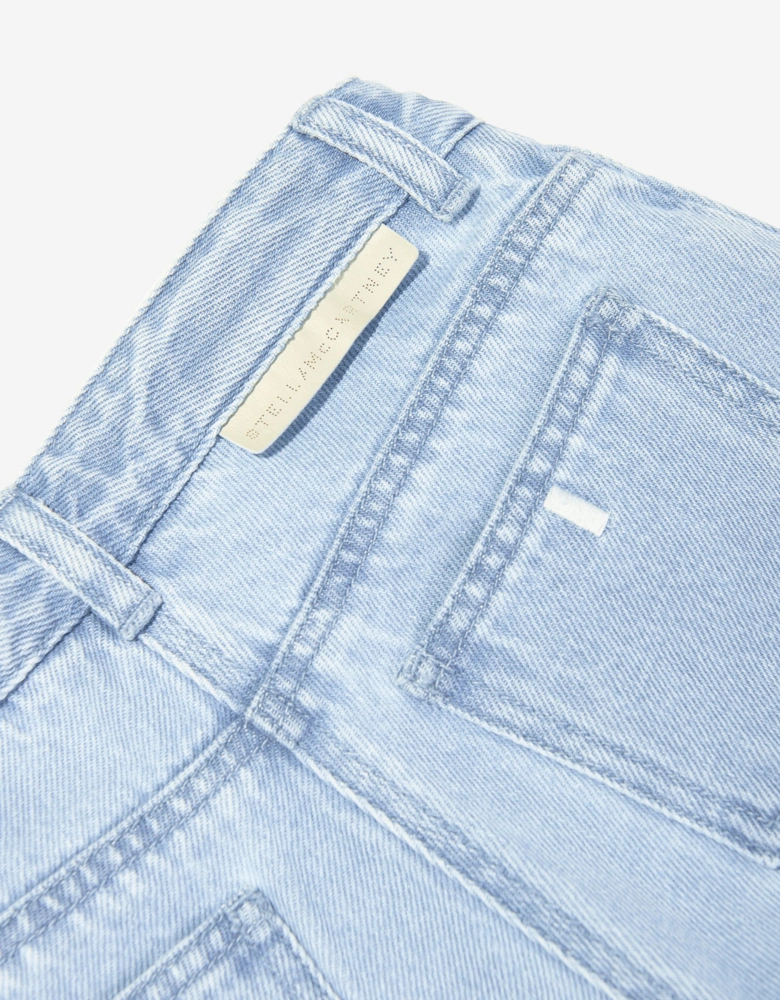 Girls Jewelled Denim Jeans in Blue