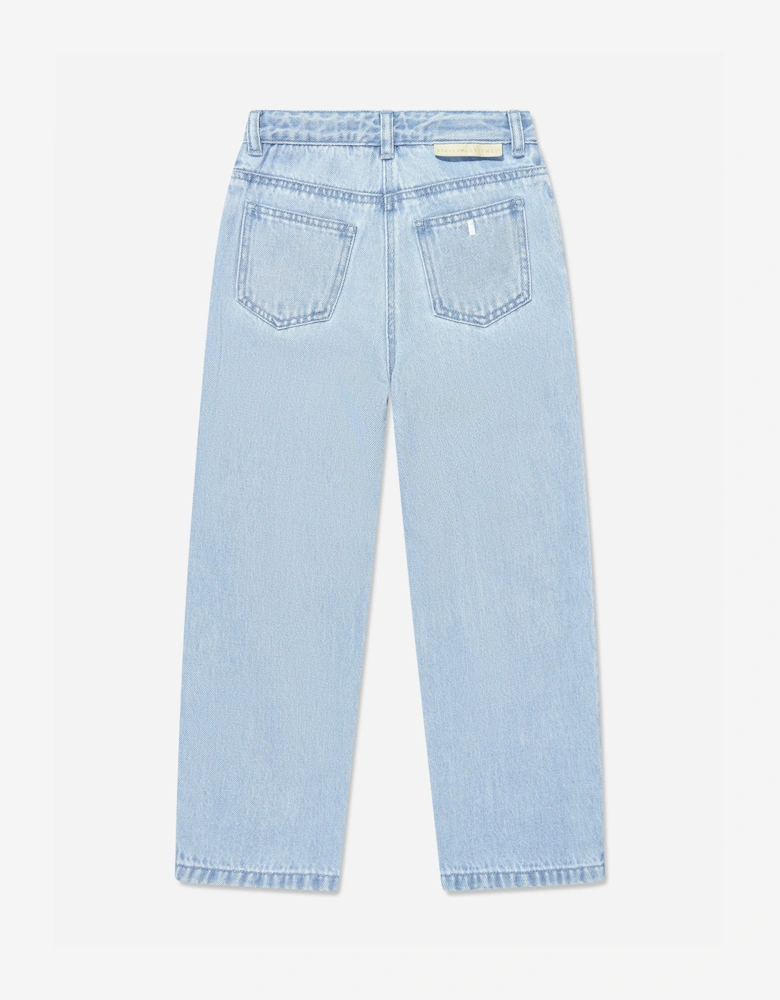 Girls Jewelled Denim Jeans in Blue