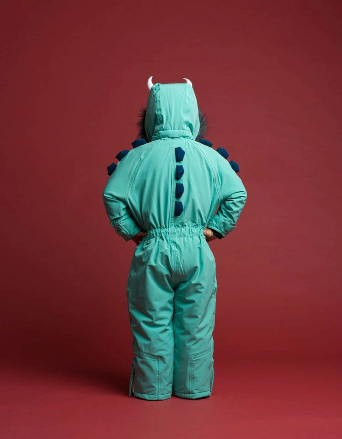 Boys Spike The Dinosaur Snowsuit in Green