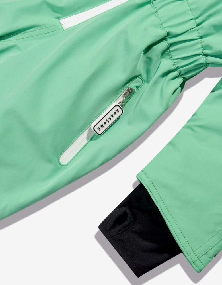 Boys Spike The Dinosaur Snowsuit in Green