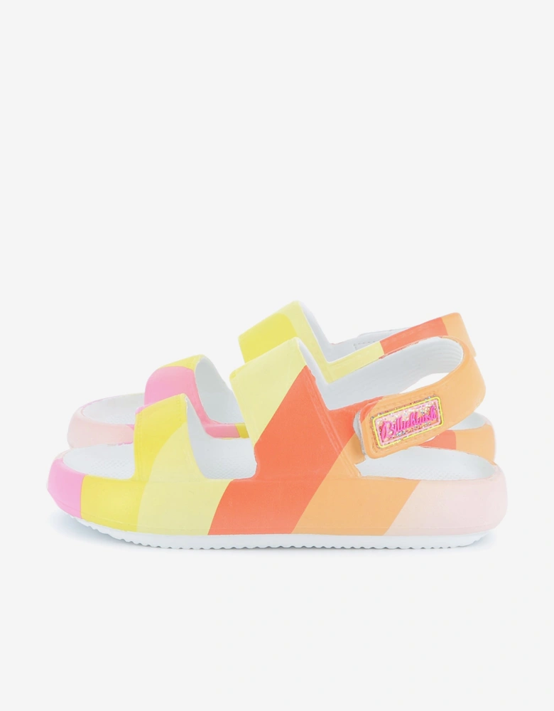 Billieblush Girls Striped Sandals in Multicolour