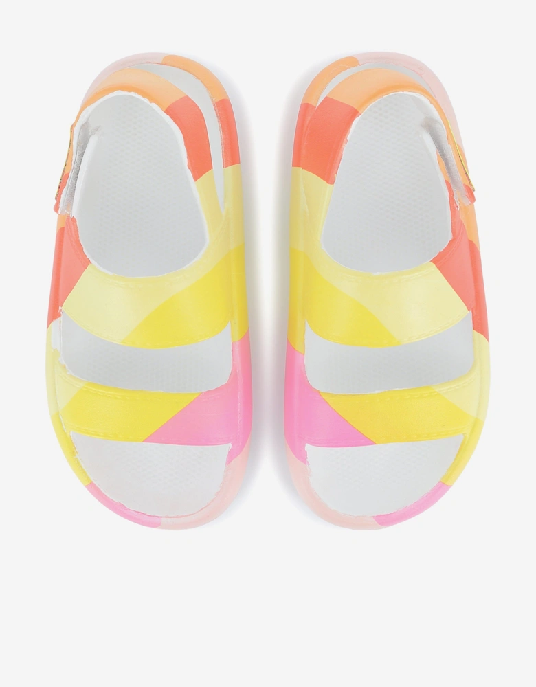 Billieblush Girls Striped Sandals in Multicolour