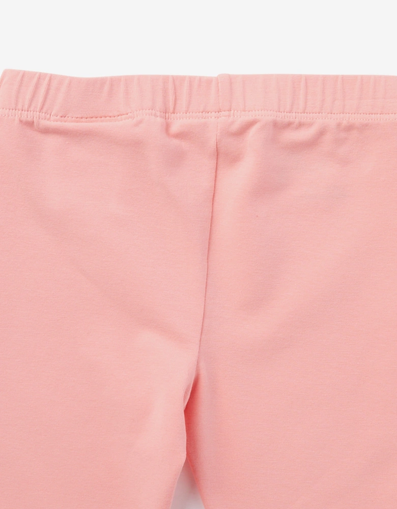 Baby Girls Off Stamp Clear Leggings in Pink