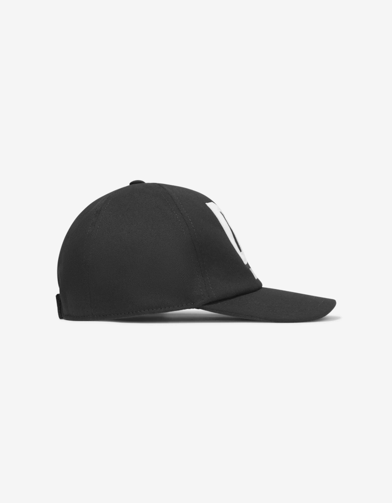 Boys Embroidered Logo Cap in Black