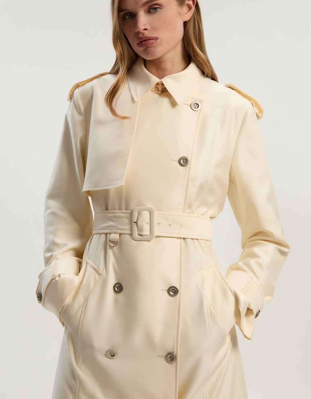 Petite Soft Signature Trench Coat, 2 of 1