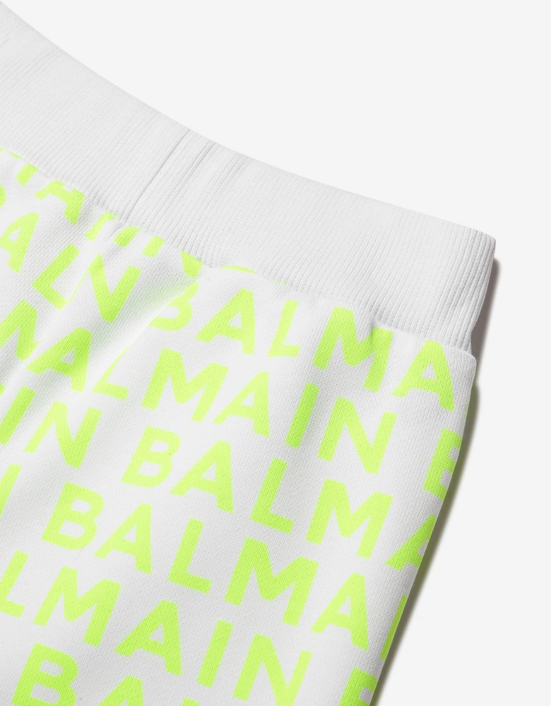 Boys Logo Jersey Shorts in White