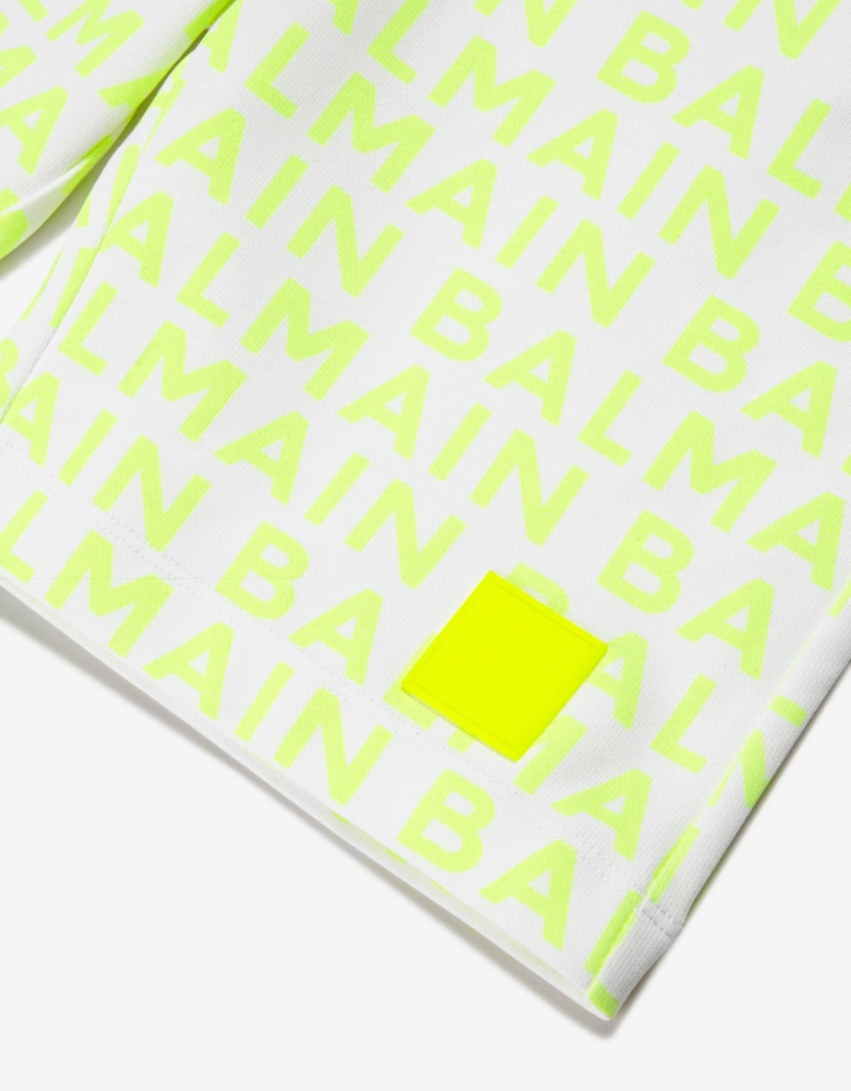 Boys Logo Jersey Shorts in White