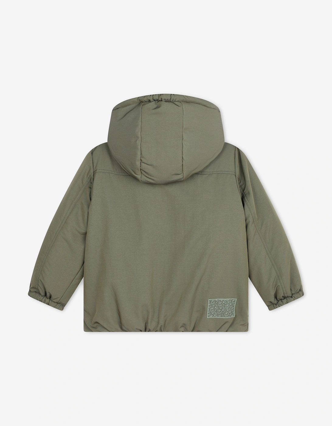 Kids Reversible Puffer Jacket in Brown