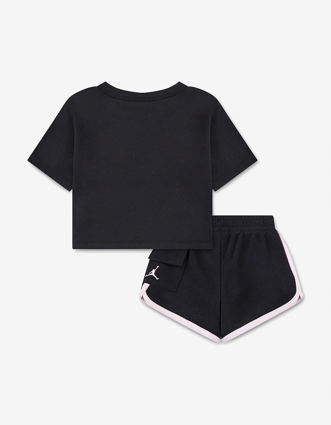 Girls Hidden In Plain Sight Short Set in Black