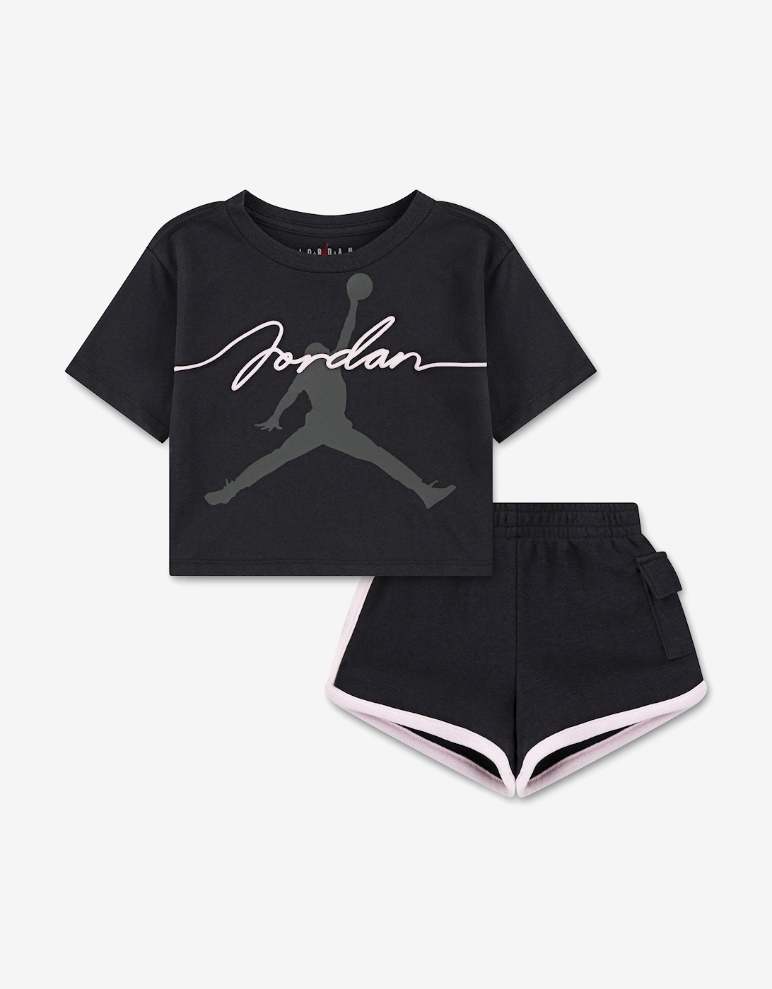 Girls Hidden In Plain Sight Short Set in Black, 5 of 4