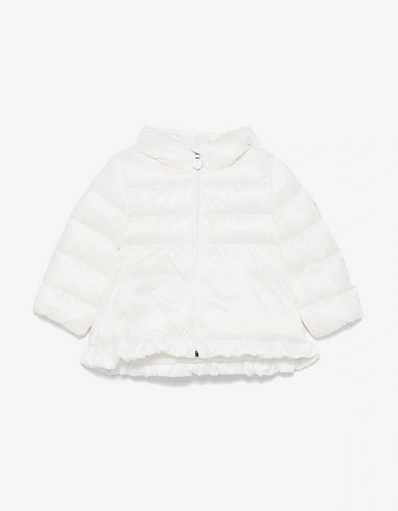 Enfant Baby Girls Down Padded Odile Jacket in White