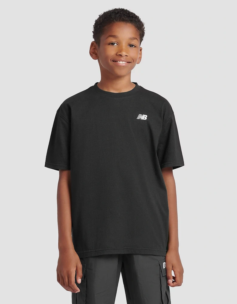 Boys Small Logo Jersey T-Shirt in Black