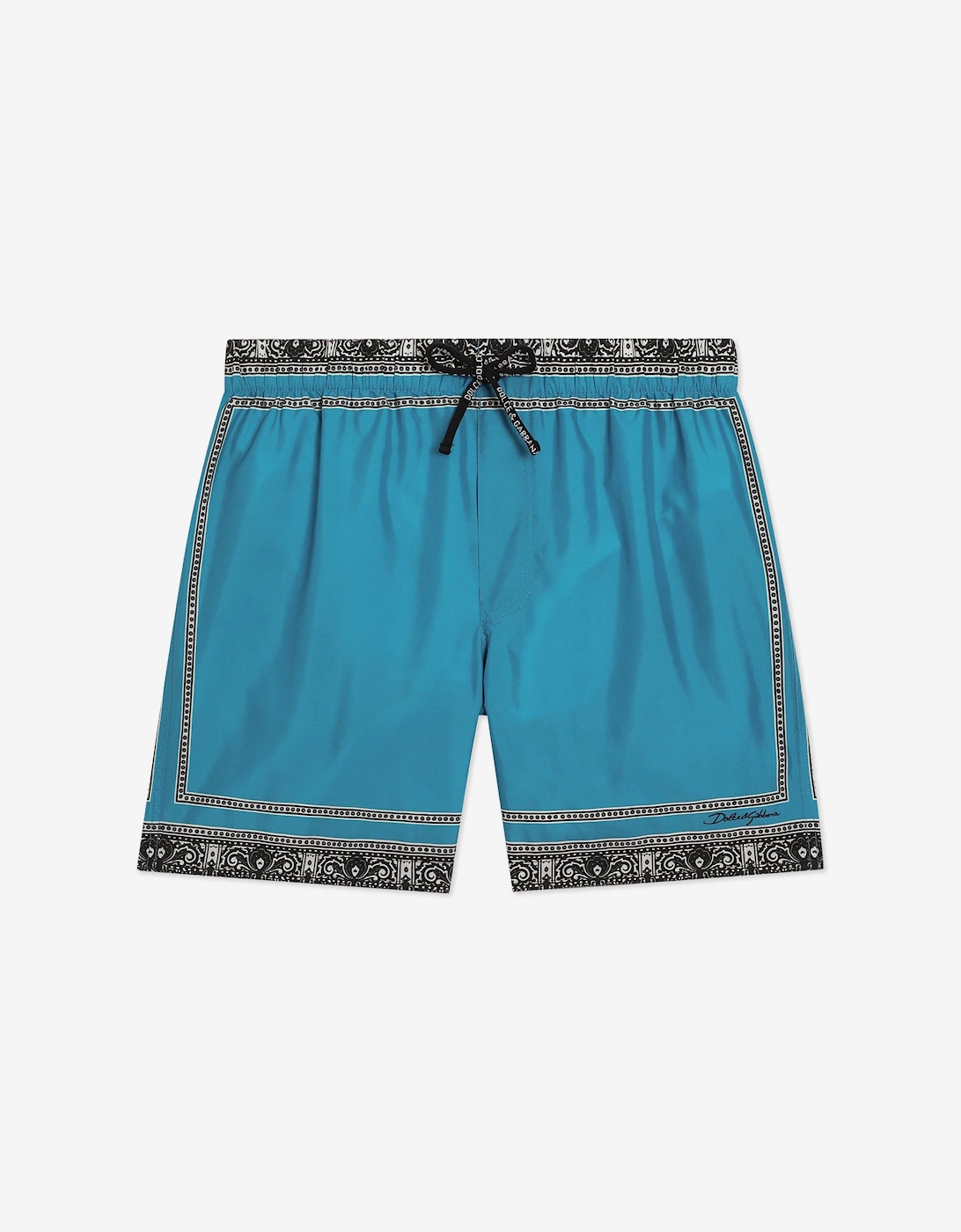 Boys Bandana Print Swim Shorts in Blue, 6 of 5