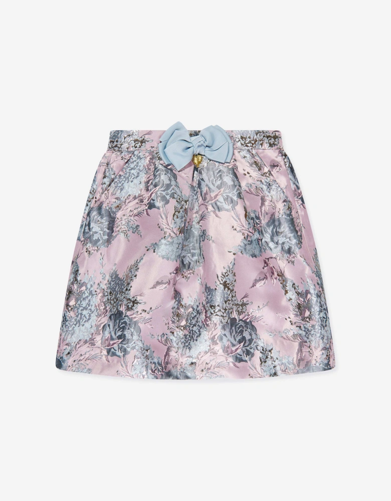 Angels Face Girls Sybil Jacquard Skirt in Pink