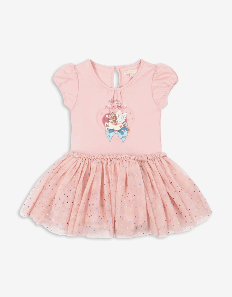 Girls Ada Fairy Ballerina Glitter Dress in Pink