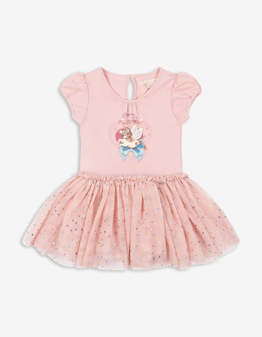 Girls Ada Fairy Ballerina Glitter Dress in Pink, 5 of 4