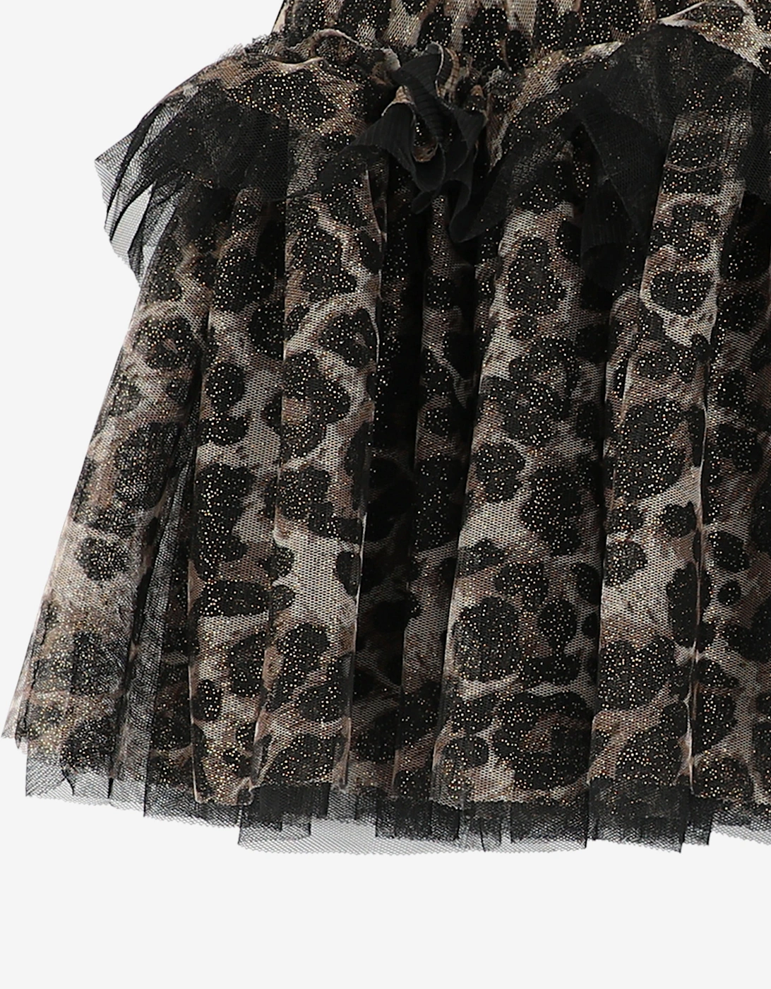 Angels Face Girls Georgian Leopard Skirt in Black