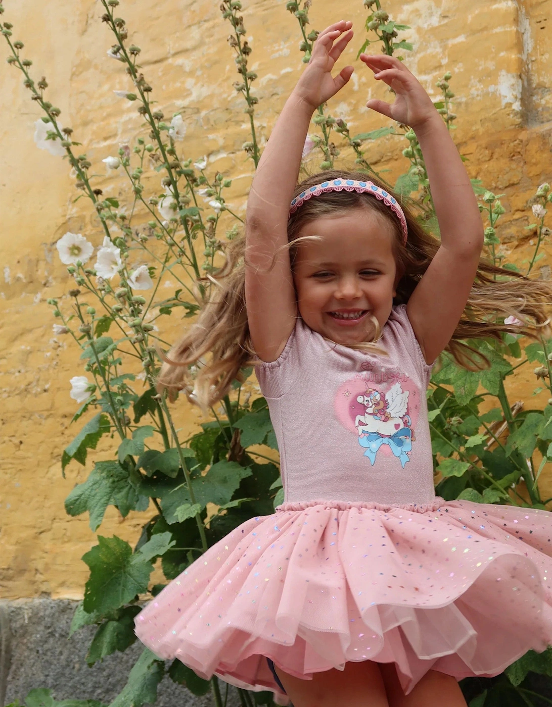 Girls Ada Fairy Ballerina Glitter Dress in Pink