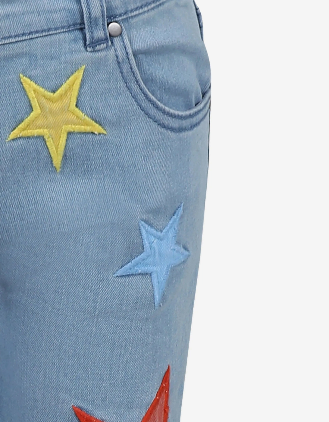 Girls Star Mom Jeans in Blue