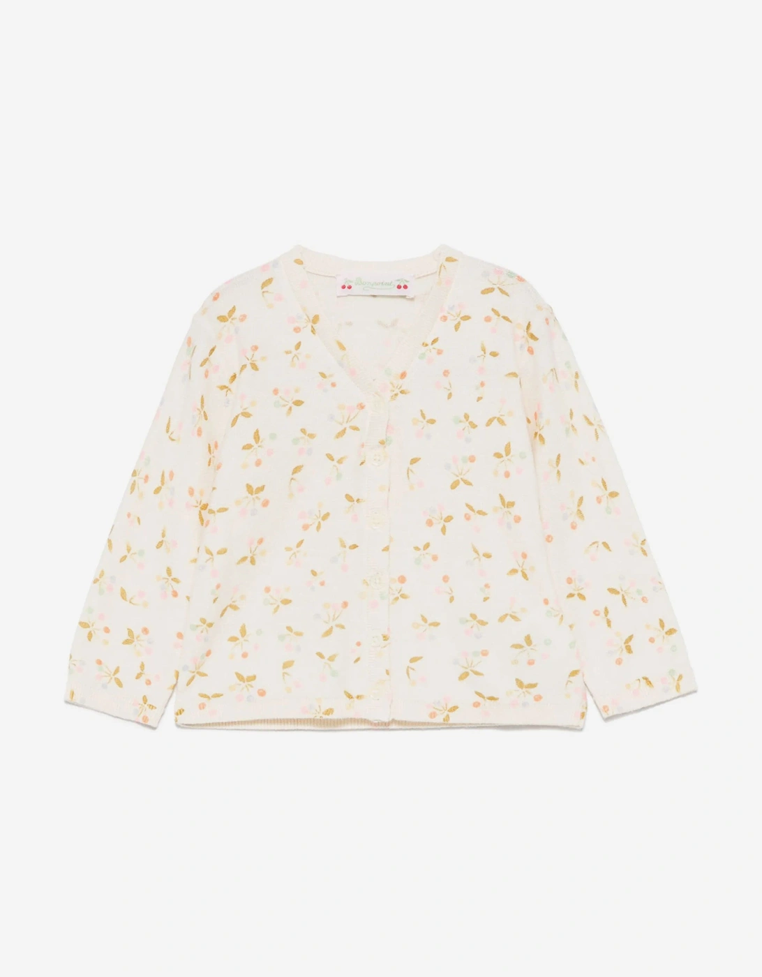 Baby Girls Azia Cardigan in Ivory, 5 of 4