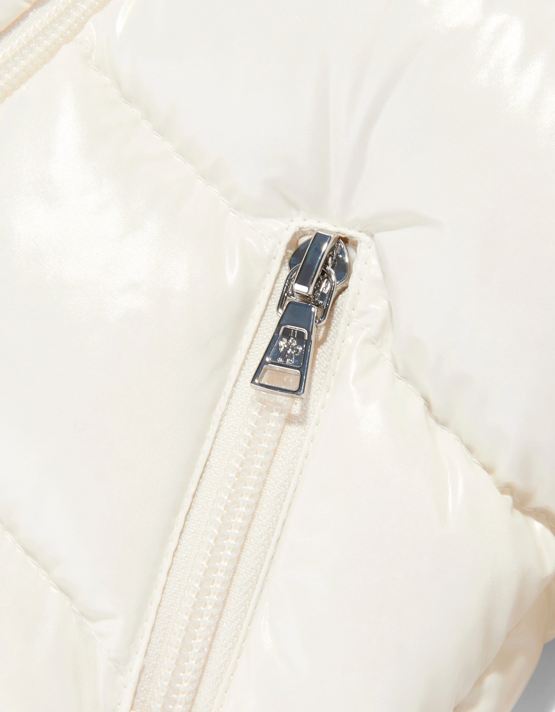 Baby Girls Down Padded Bady Jacket in Ivory