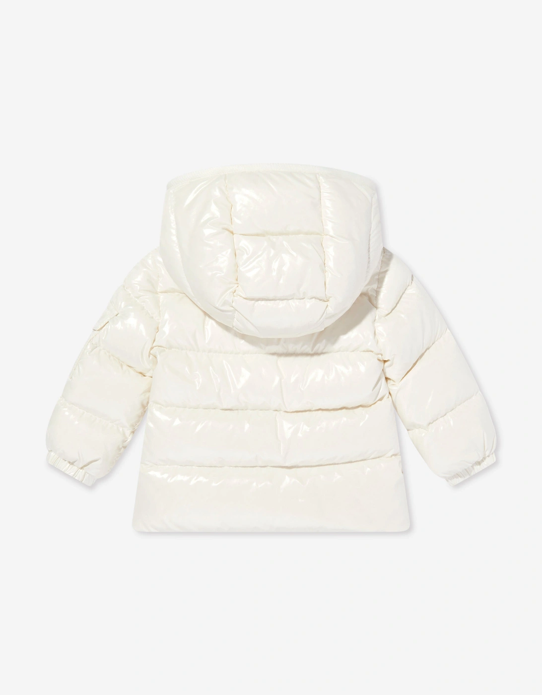 Baby Girls Down Padded Bady Jacket in Ivory