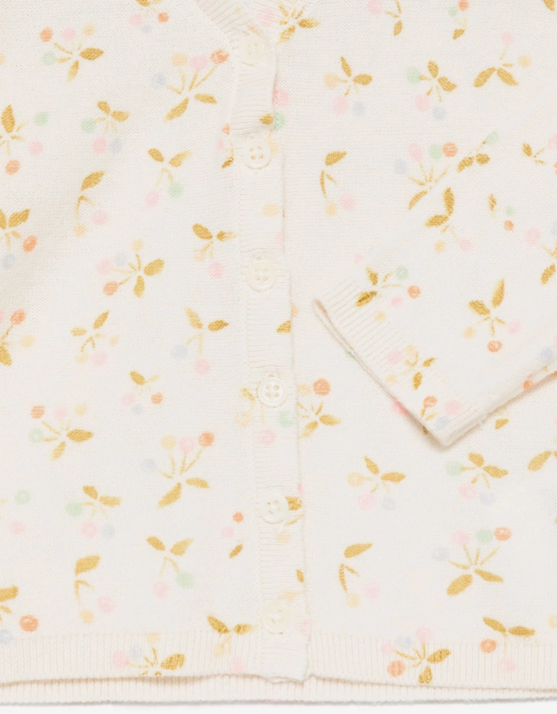Baby Girls Azia Cardigan in Ivory