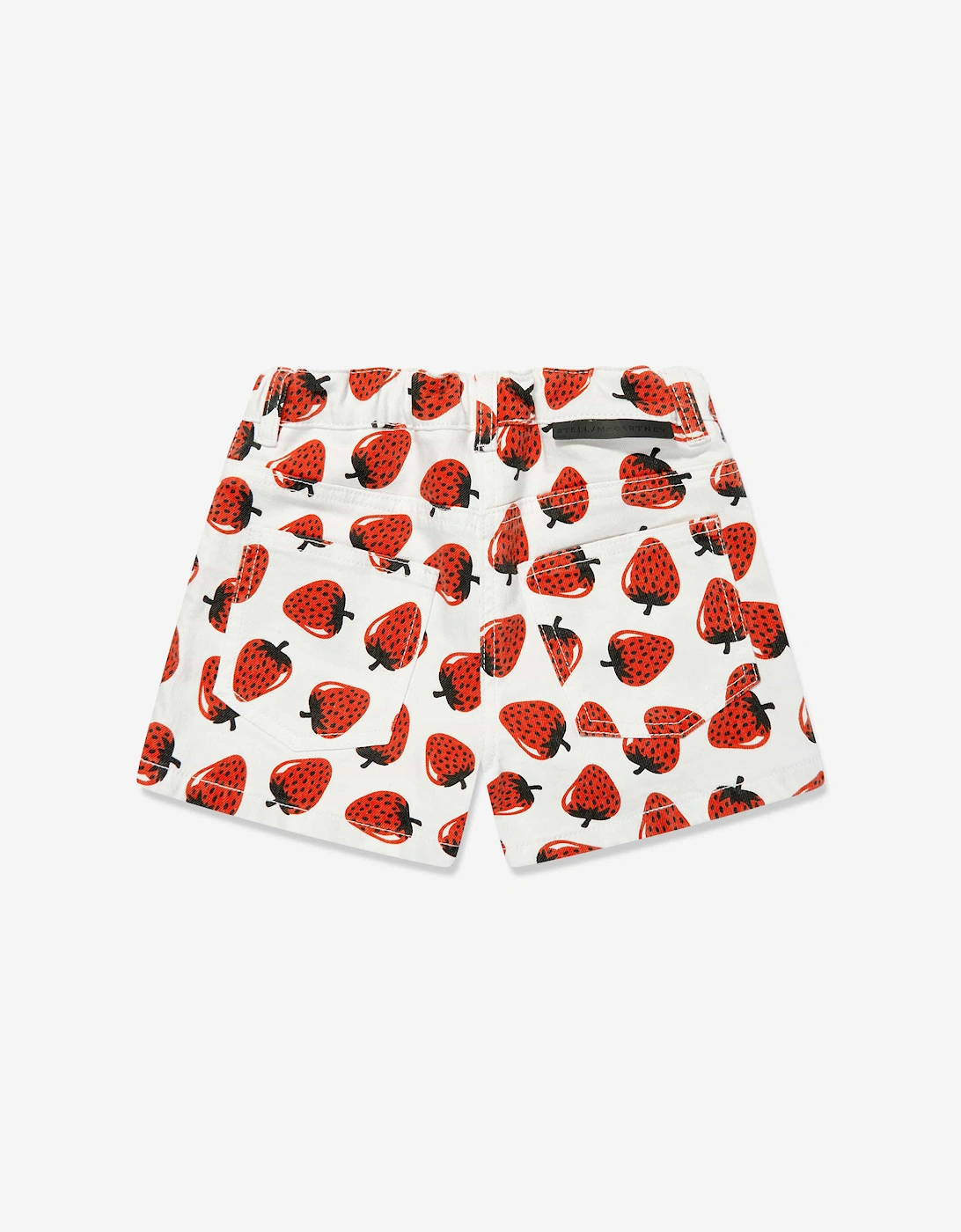 Girls Strawberry Shorts in Ivory
