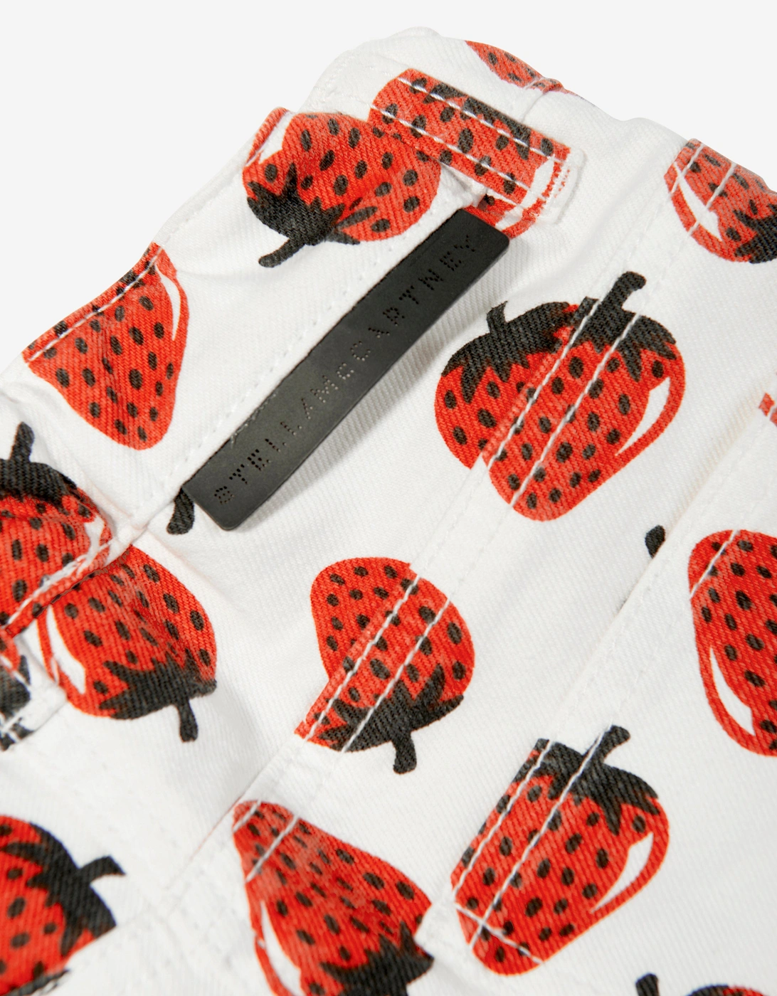 Girls Strawberry Shorts in Ivory