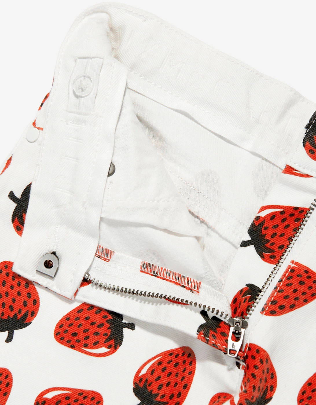 Girls Strawberry Shorts in Ivory
