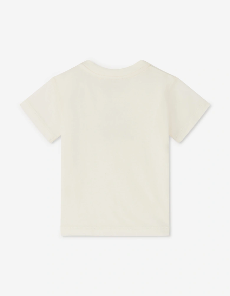 Baby Girls Dom T-Shirt in Ivory