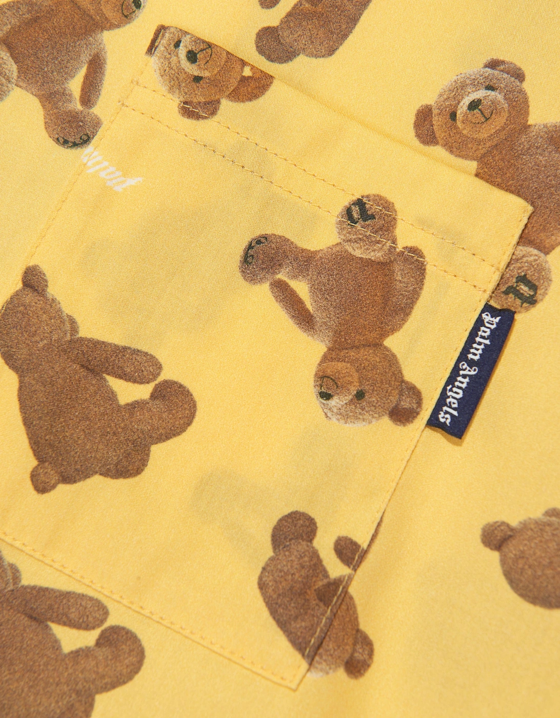 Boys AOP PA Bears Bowling Shirt in Yellow