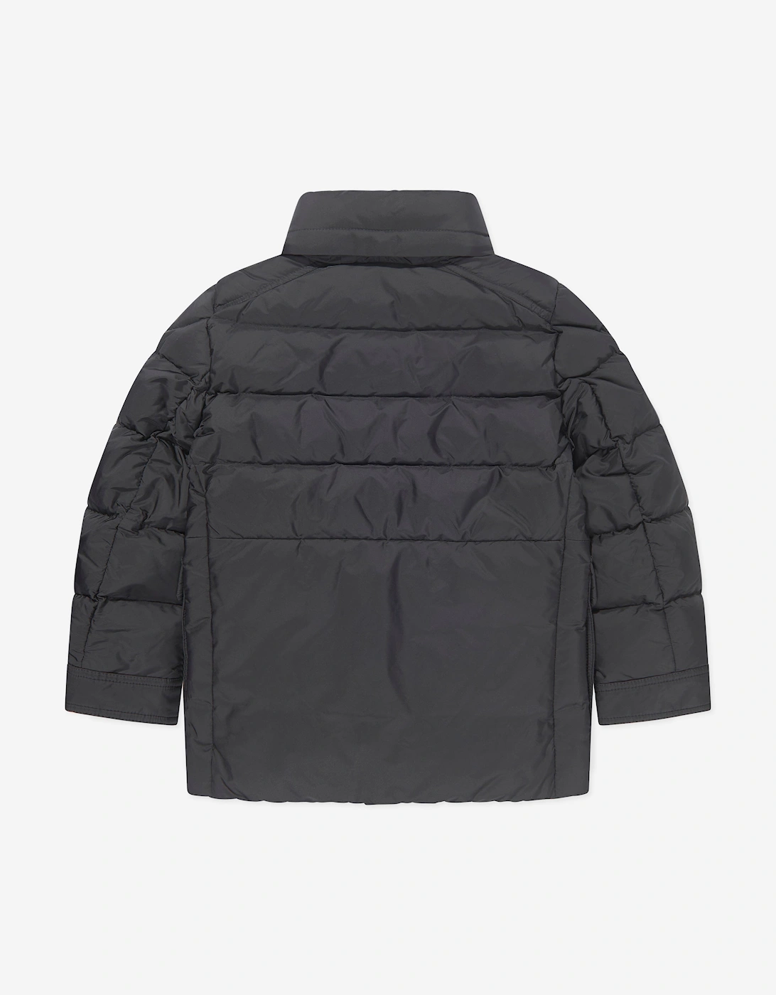 Enfant Boys Down Padded Klopas Short Parka in Black