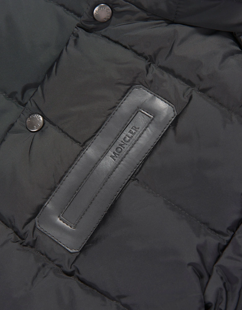 Enfant Boys Down Padded Klopas Short Parka in Black