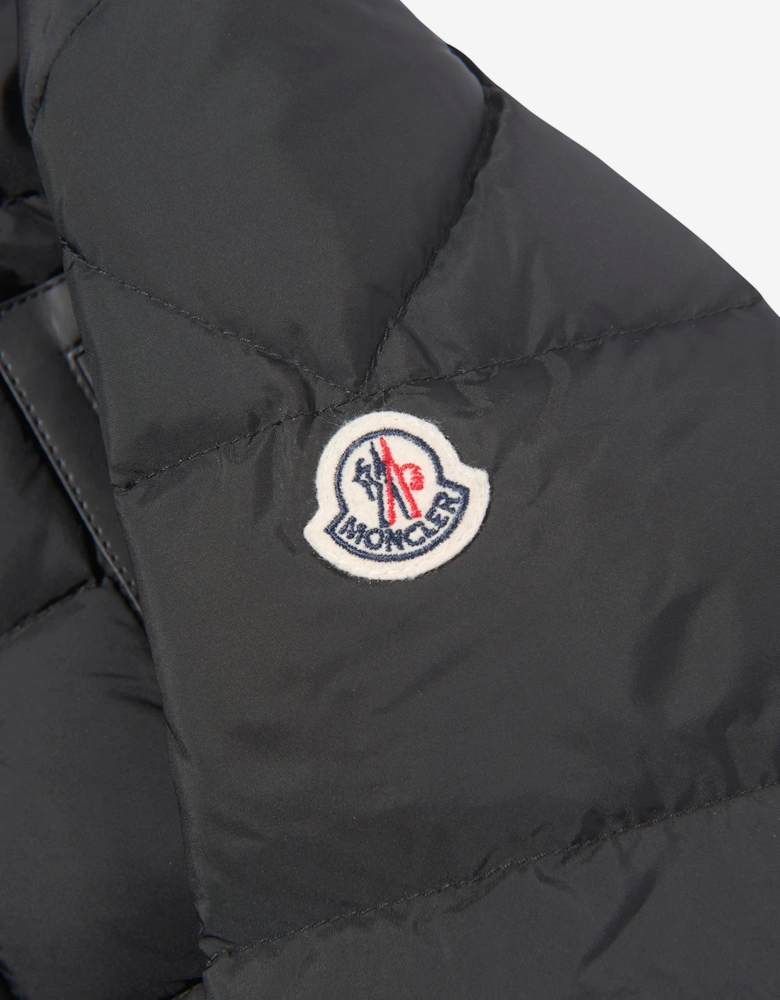 Enfant Boys Down Padded Klopas Short Parka in Black