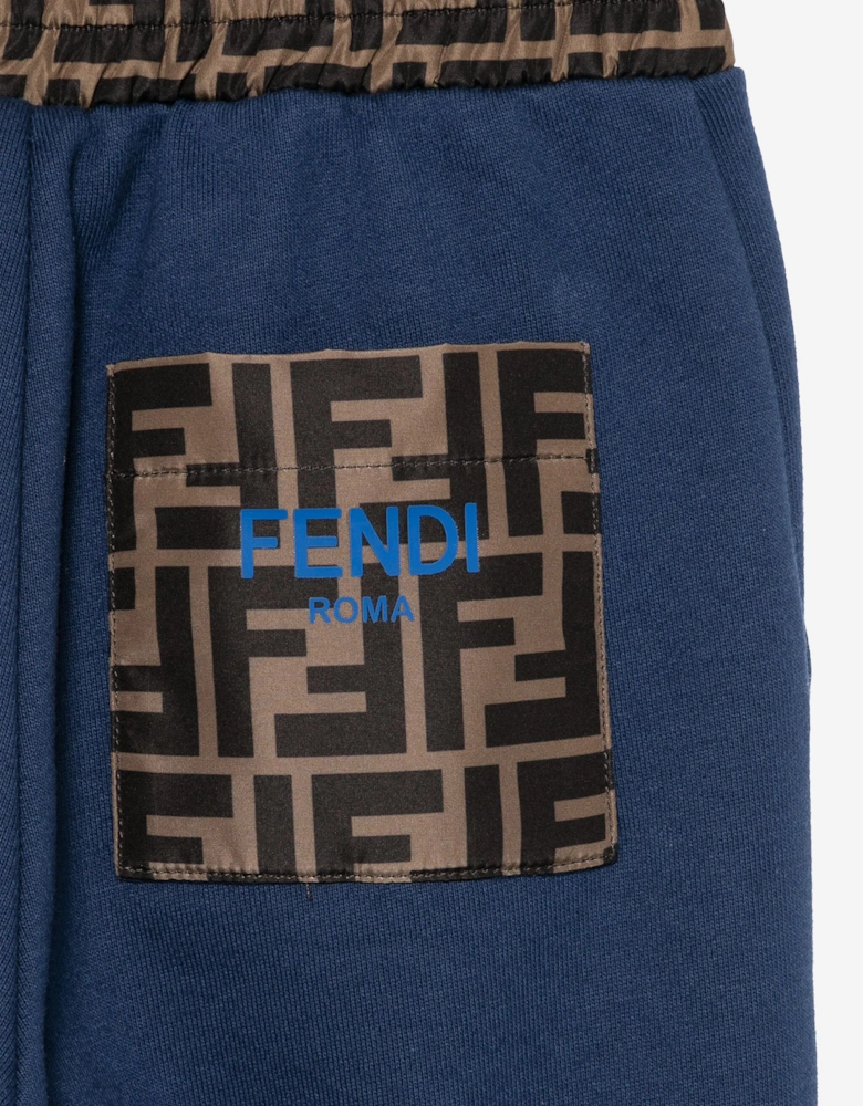 Kids FF Logo Joggers in Navy