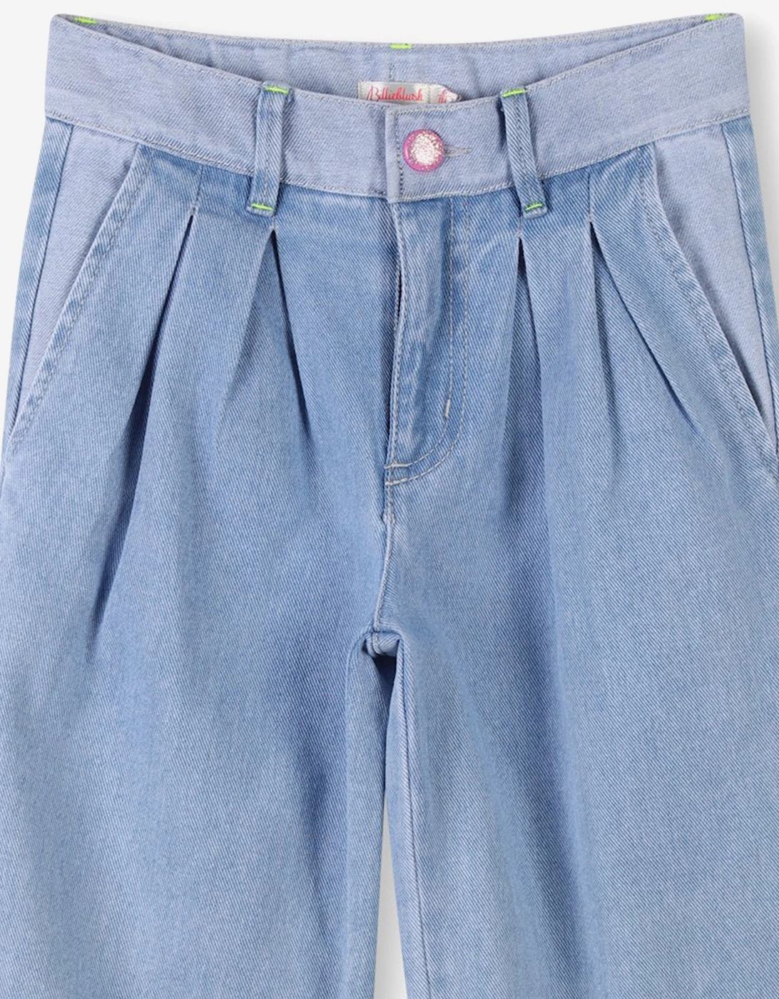 Billieblush Girls Denim Trousers in Blue