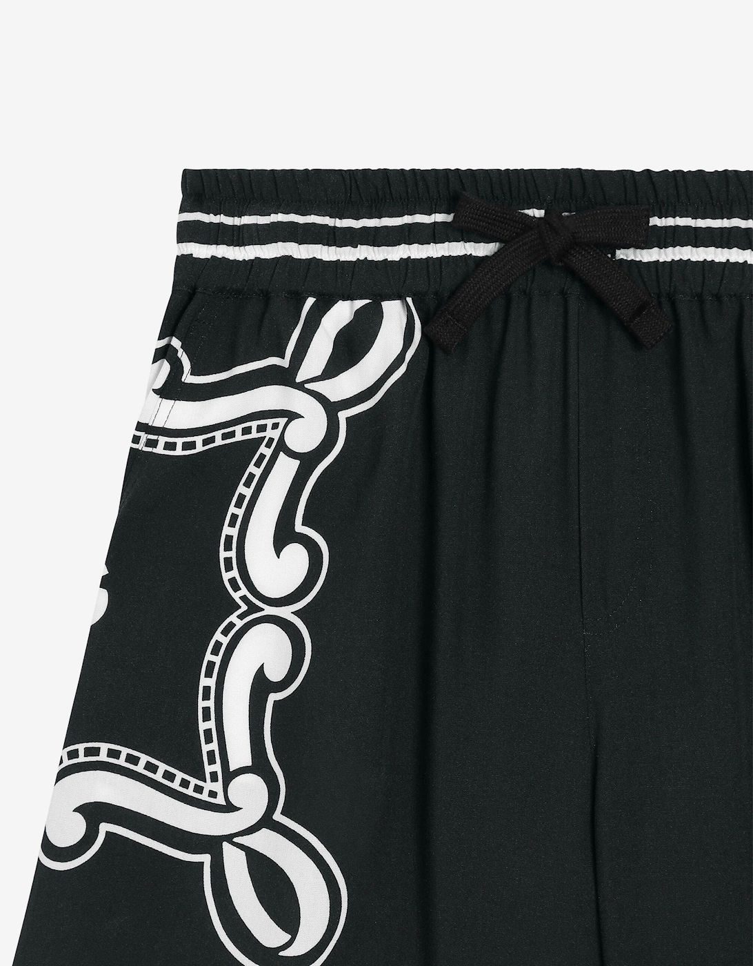 Boys Bandana Bermuda Shorts in Black