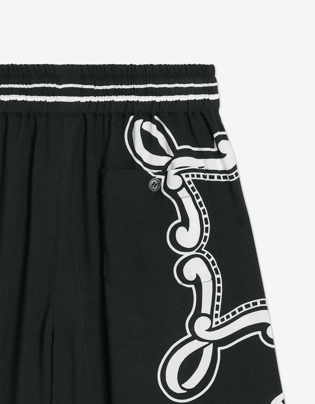 Boys Bandana Bermuda Shorts in Black