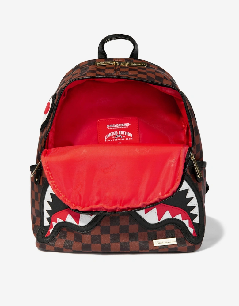 Kids Sawtooth Sharks In Paris Savage Backpack in Brown  (30cm)