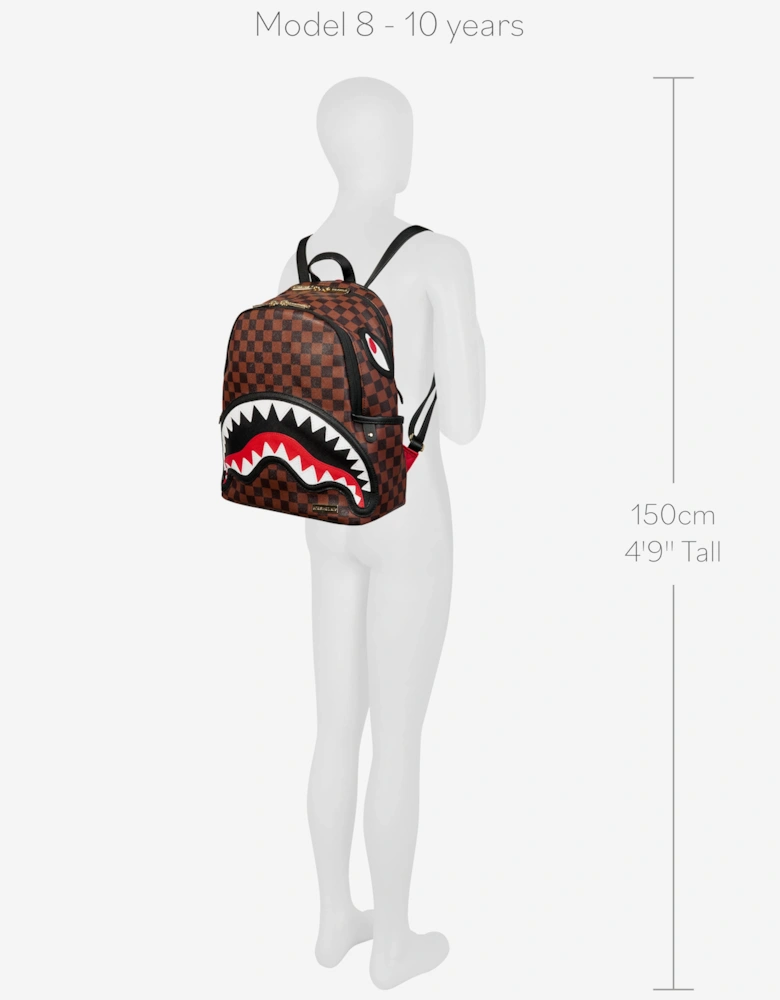 Kids Sawtooth Sharks In Paris Savage Backpack in Brown  (30cm)