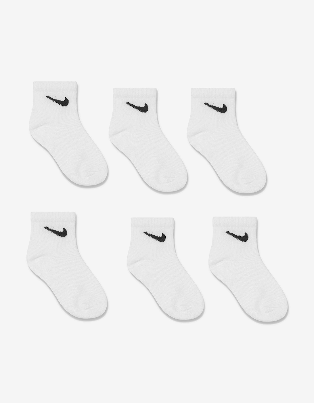 Kids 6 Pack Socks Set in White, 5 of 4