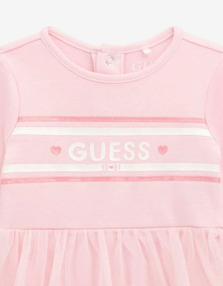 Baby Girls Bodysuit Dress in Pink